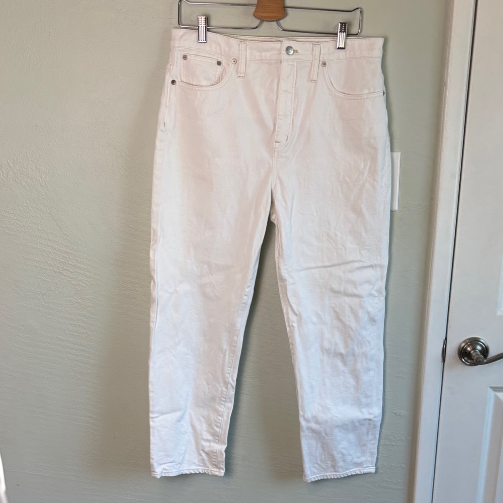 Bundle 2 for $30! Madewell Straight-Leg Off-White Jeans 32 12